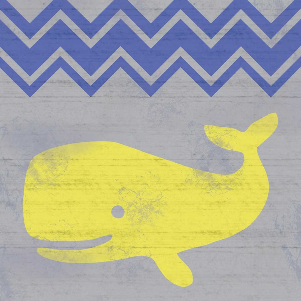 Striped Whale art print by Lauren Gibbons for $57.95 CAD