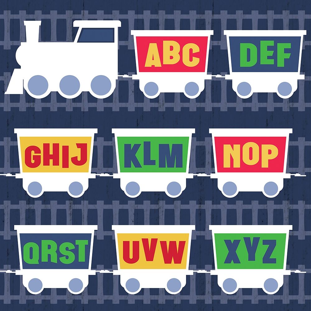 Trains Letters art print by Lauren Gibbons for $57.95 CAD