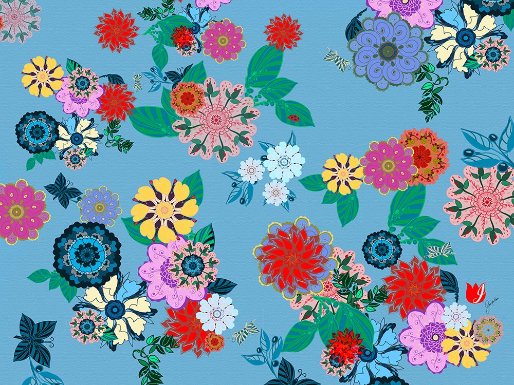 Lucky Garden 1 art print by Joan Davis for $57.95 CAD