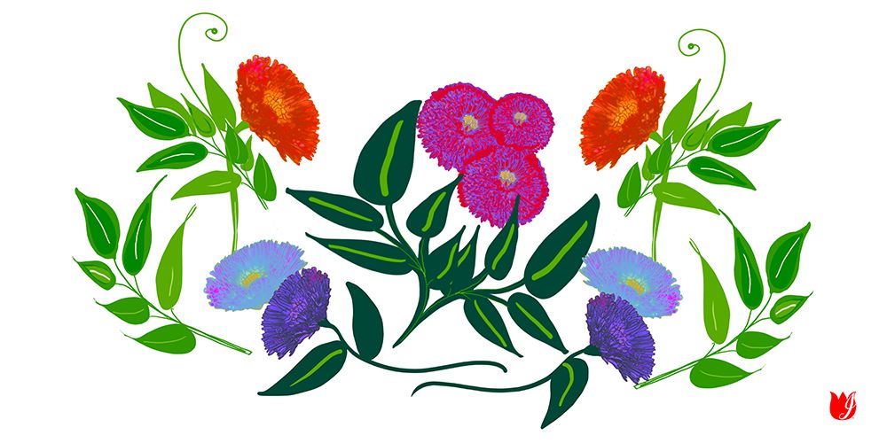 Blooming Happiness art print by Joan Davis for $57.95 CAD