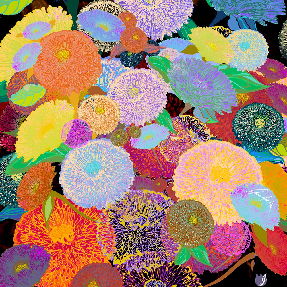 Garden Crush After Midnight art print by Joan Davis for $57.95 CAD
