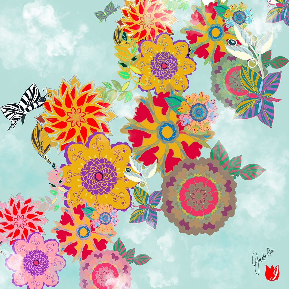 Lucky Garden Sky art print by Joan Davis for $57.95 CAD