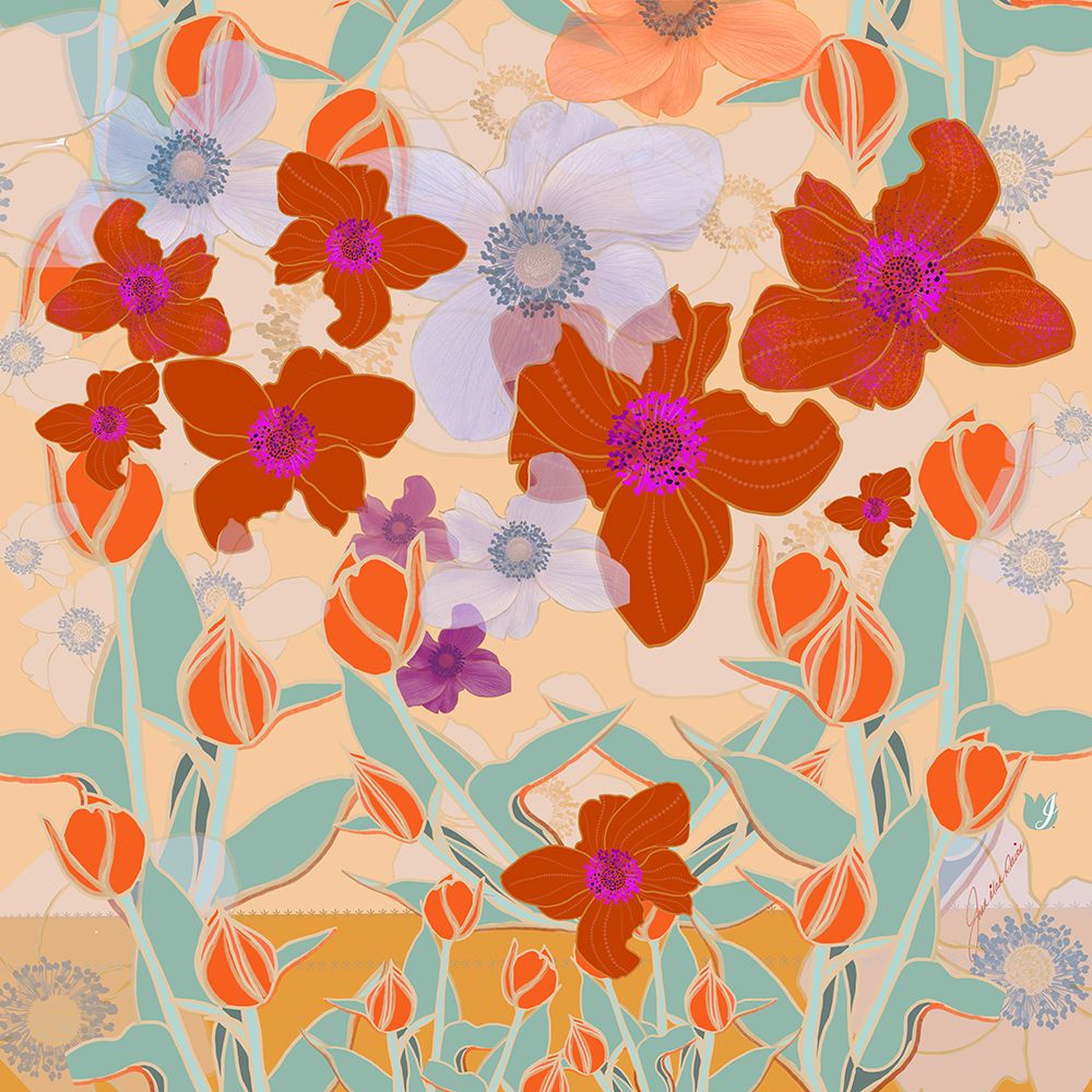 Seasons Butter Sun art print by Joan Davis for $57.95 CAD