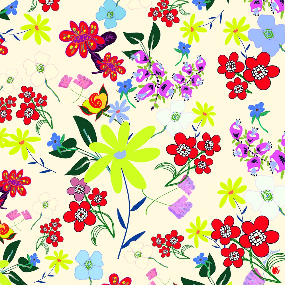 Garden Party All Summer Long art print by Joan Davis for $57.95 CAD