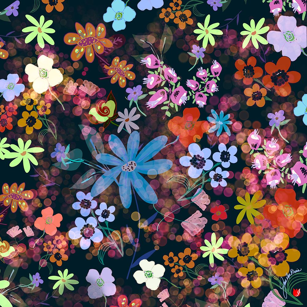 Garden Party Sparkles art print by Joan Davis for $57.95 CAD