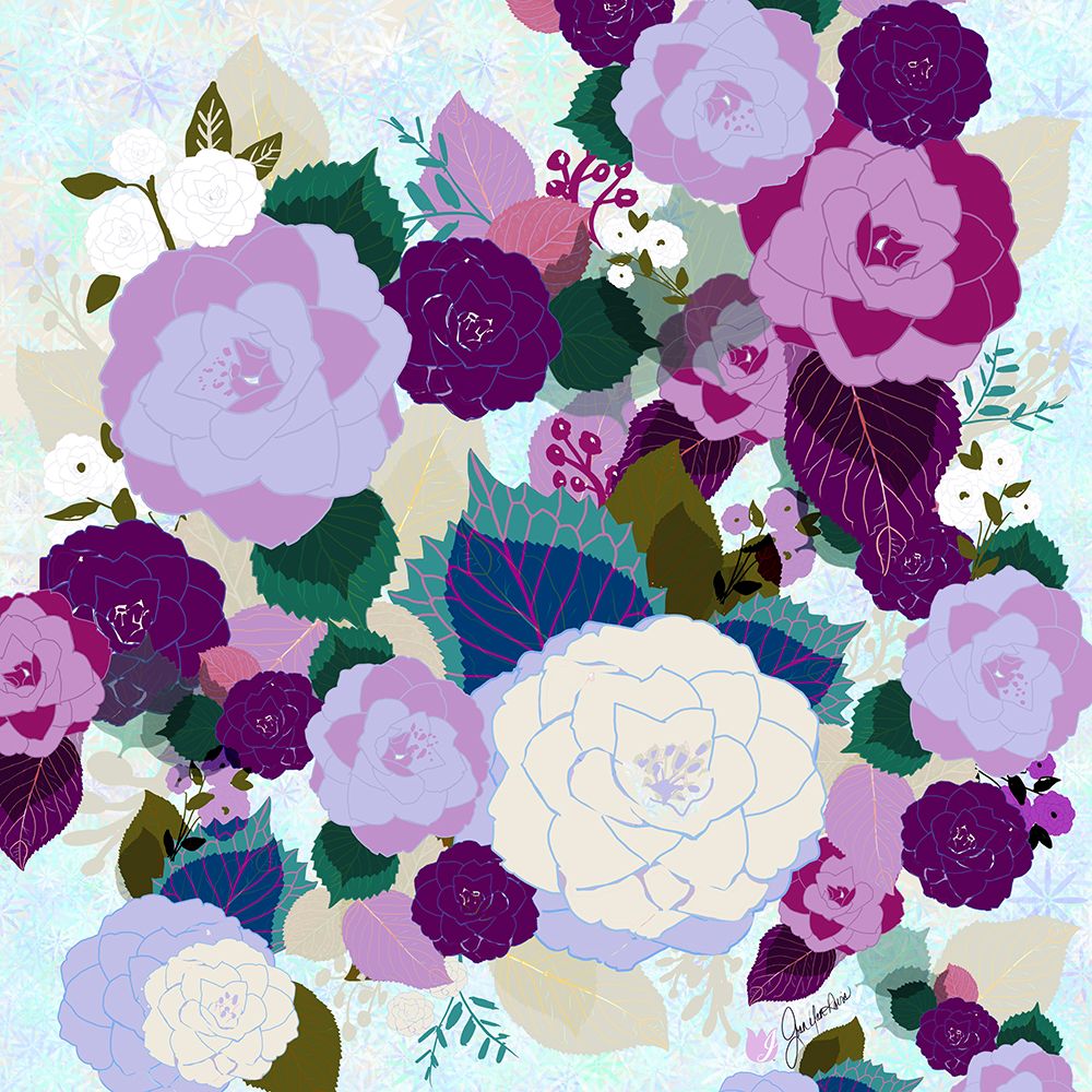 Lavender Roses art print by Joan Davis for $57.95 CAD