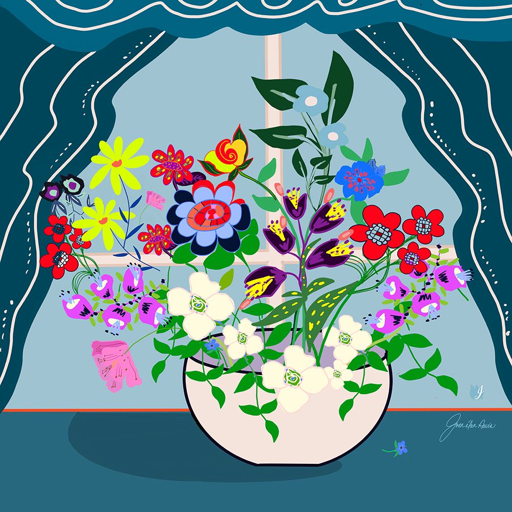 Happiness By The Window art print by Joan Davis for $57.95 CAD