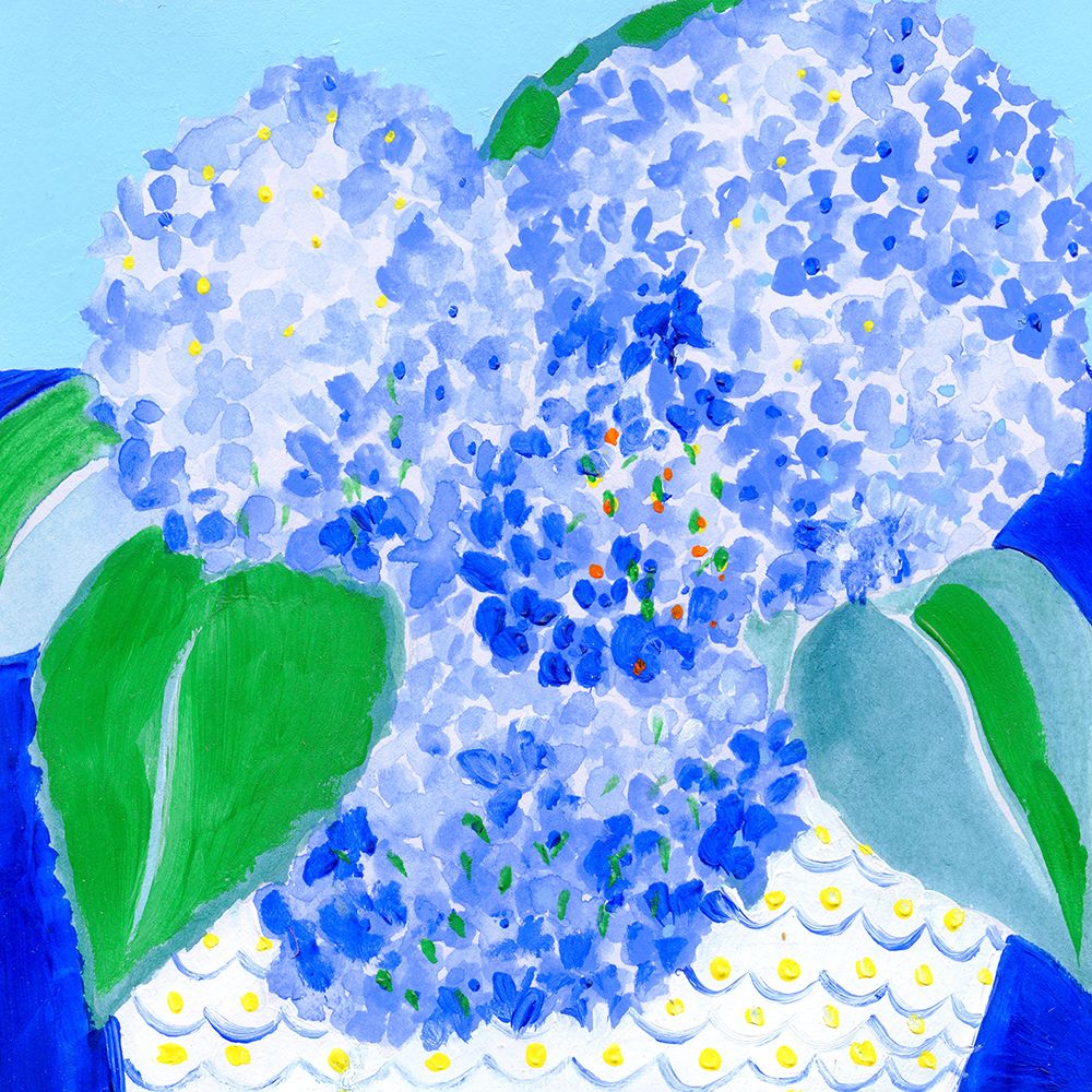 Hydrangeas By The Sea V2 art print by Joan Davis for $57.95 CAD