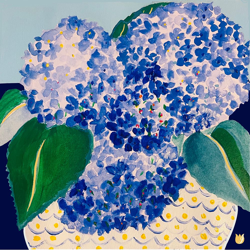 Hydrangeas By The Sea art print by Joan Davis for $57.95 CAD