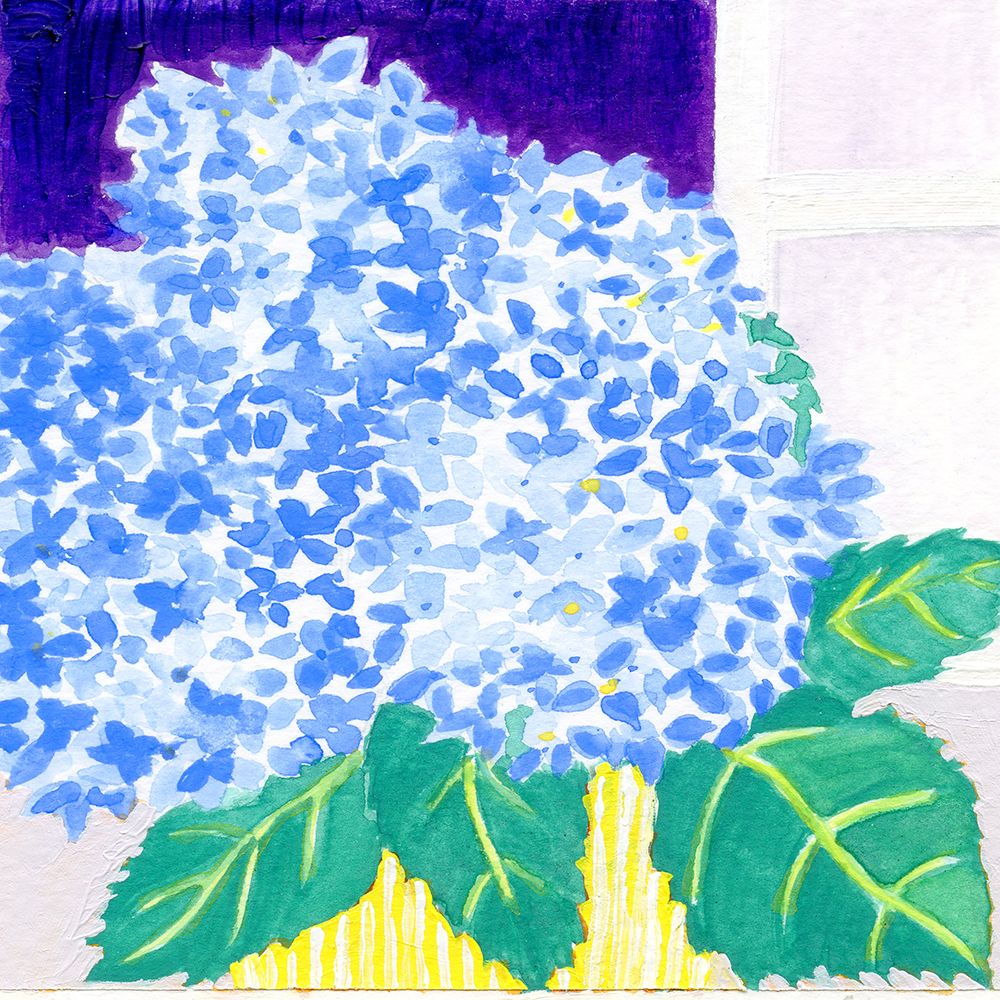 Hydrangeas In The Vase You Bought Today V2 art print by Joan Davis for $57.95 CAD