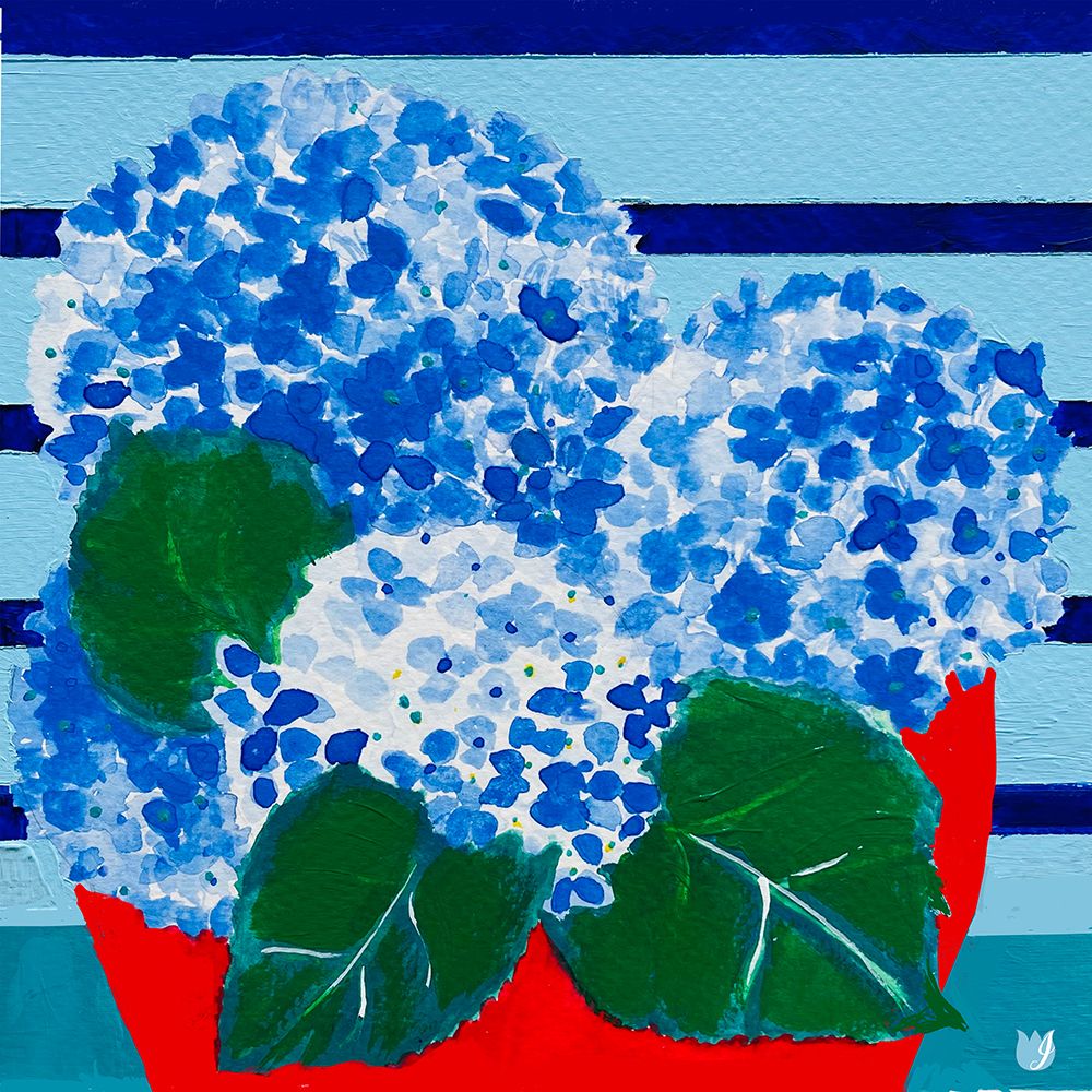 Hydrangeas On Holiday art print by Joan Davis for $57.95 CAD