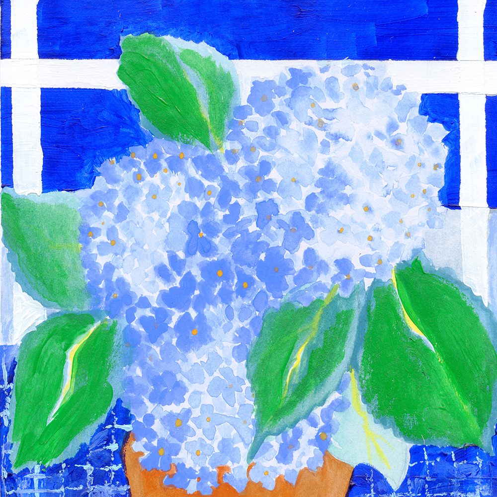 Hydrangeas Picnic V2 art print by Joan Davis for $57.95 CAD