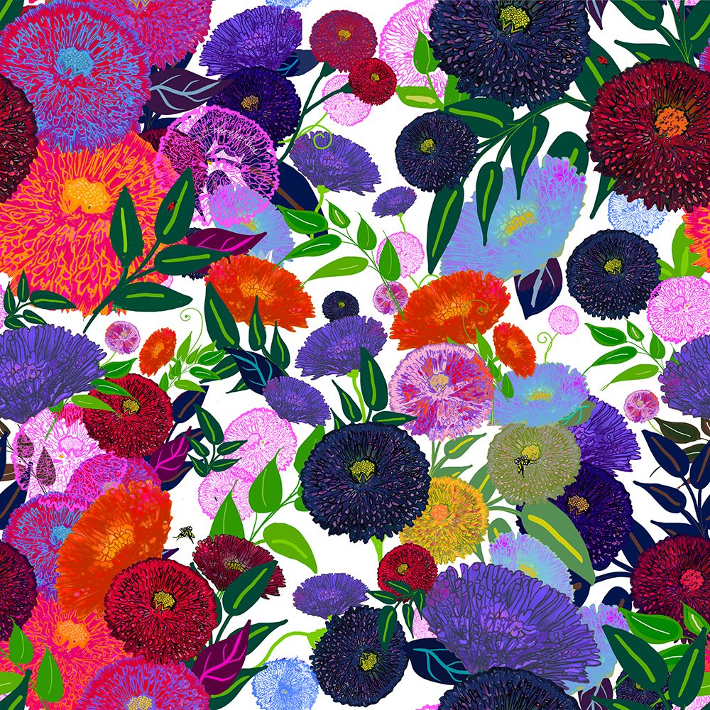Garden Crush Repeat 1 art print by Joan Davis for $57.95 CAD