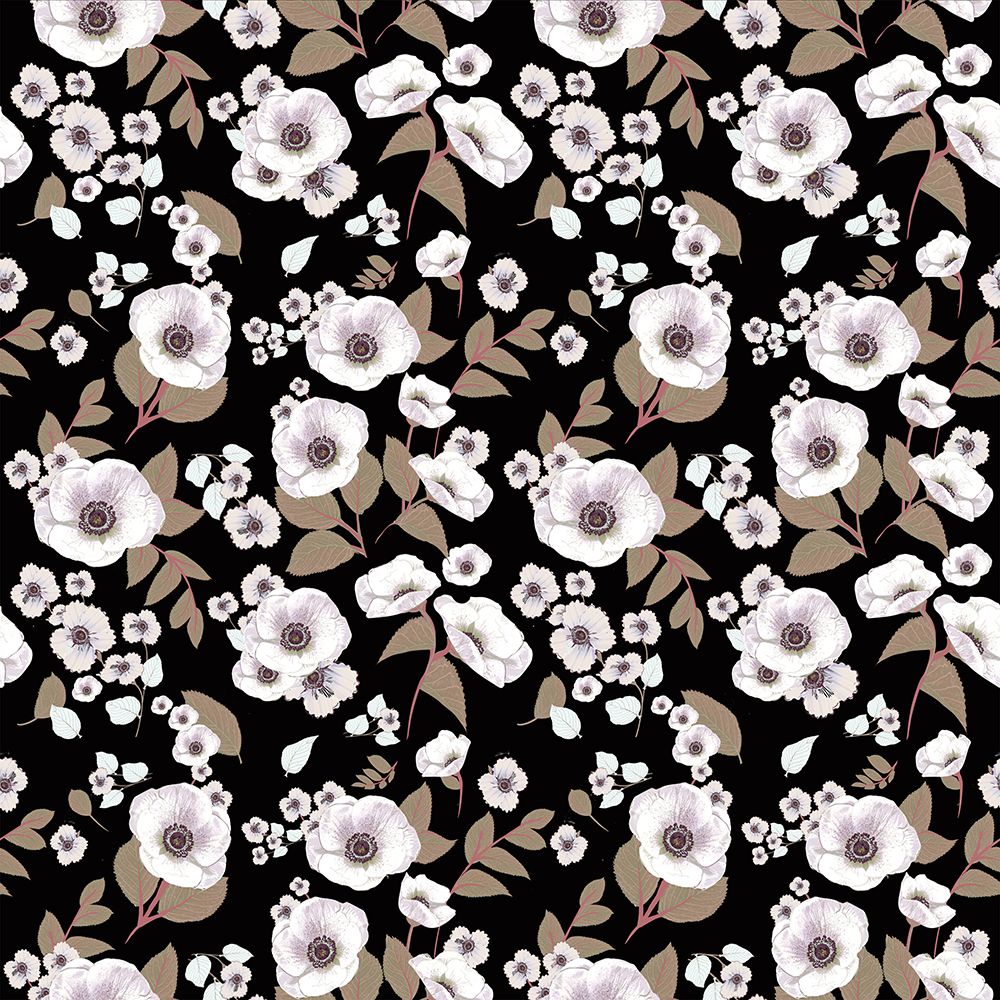 Cocoa Floral Balanced Black Beauty Petite art print by Joan Davis for $57.95 CAD