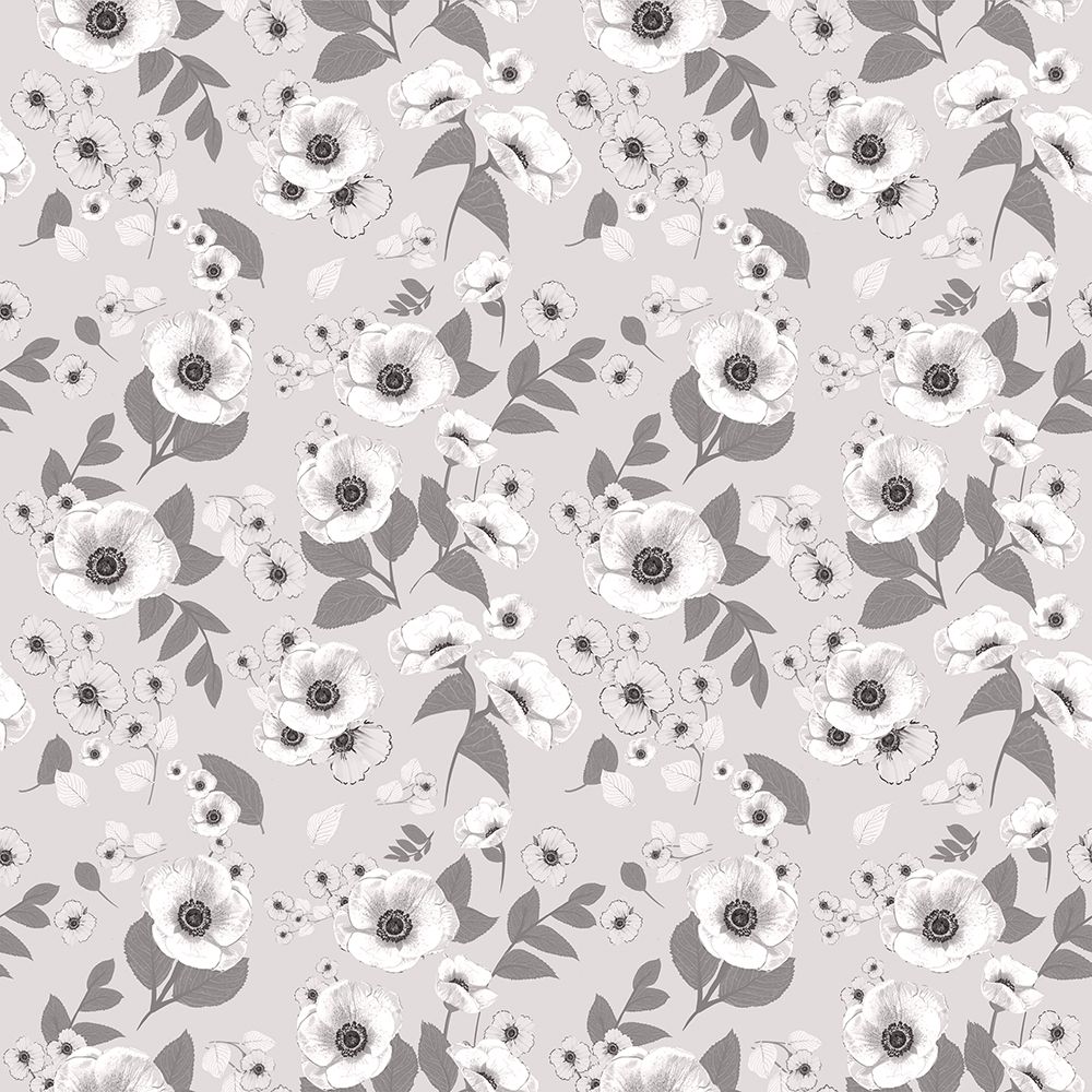 Cocoa Floral Silver art print by Joan Davis for $57.95 CAD