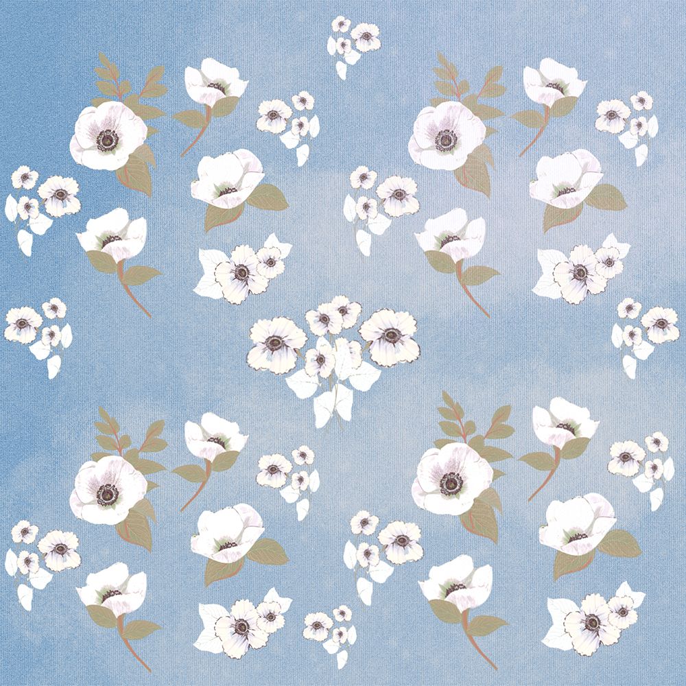 Cocoa Floral Sweet And Pretty Denim art print by Joan Davis for $57.95 CAD