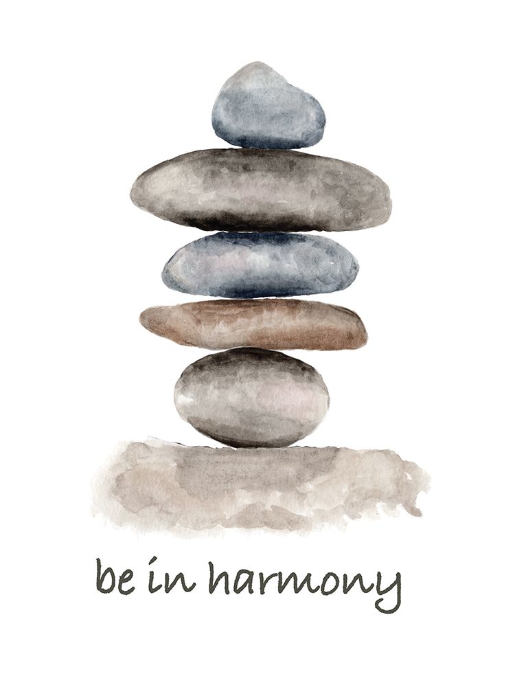 Spiritual Rock Piles Be In Harmony art print by Julia Frost for $57.95 CAD