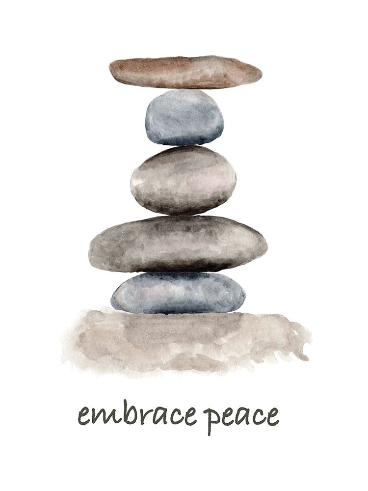 Spiritual Rock Piles Embrace Peace art print by Julia Frost for $57.95 CAD