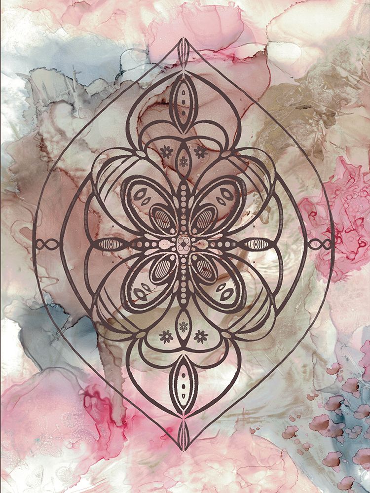 Mandala Alcohol Inks Background 1 art print by Julia Frost for $57.95 CAD