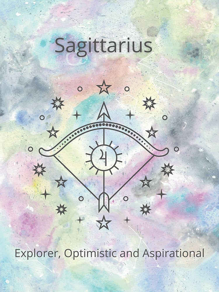 Horoscope Collection Sagittarius art print by Julia Frost for $57.95 CAD