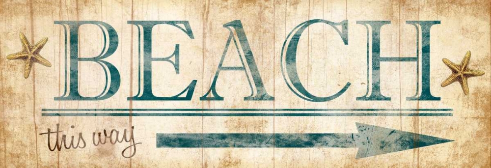Beach Sign art print by Jace Grey for $57.95 CAD