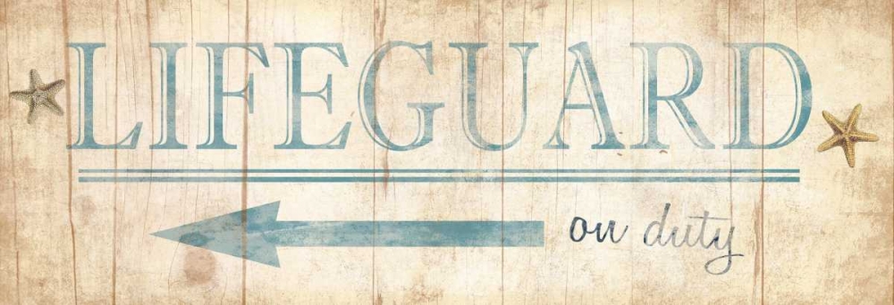 Lifeguard Sign art print by Jace Grey for $57.95 CAD