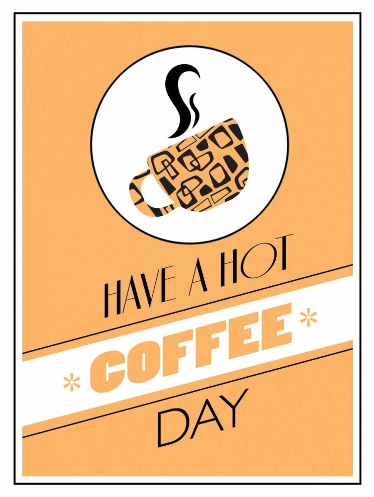 Peach Coffee Day art print by Jace Grey for $57.95 CAD