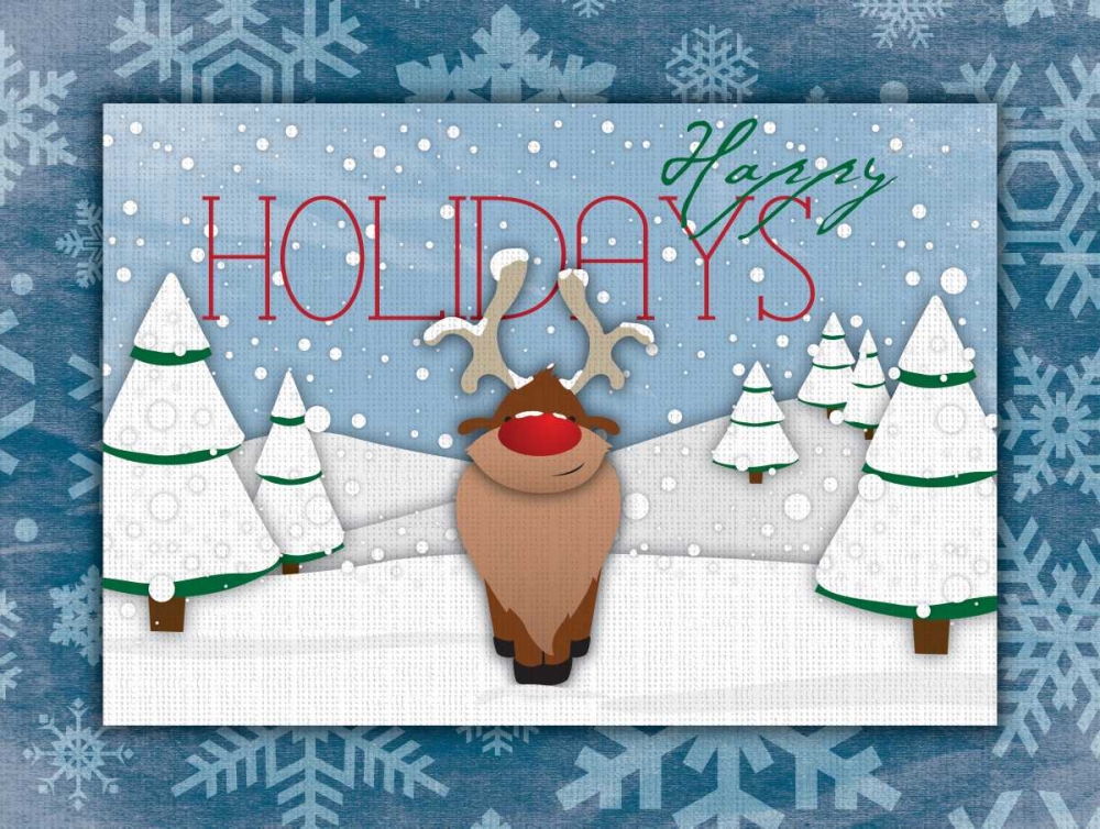 Happy Holidays art print by Jace Grey for $57.95 CAD