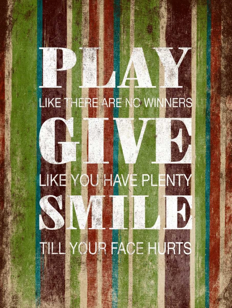Play Give Smile art print by Jace Grey for $57.95 CAD
