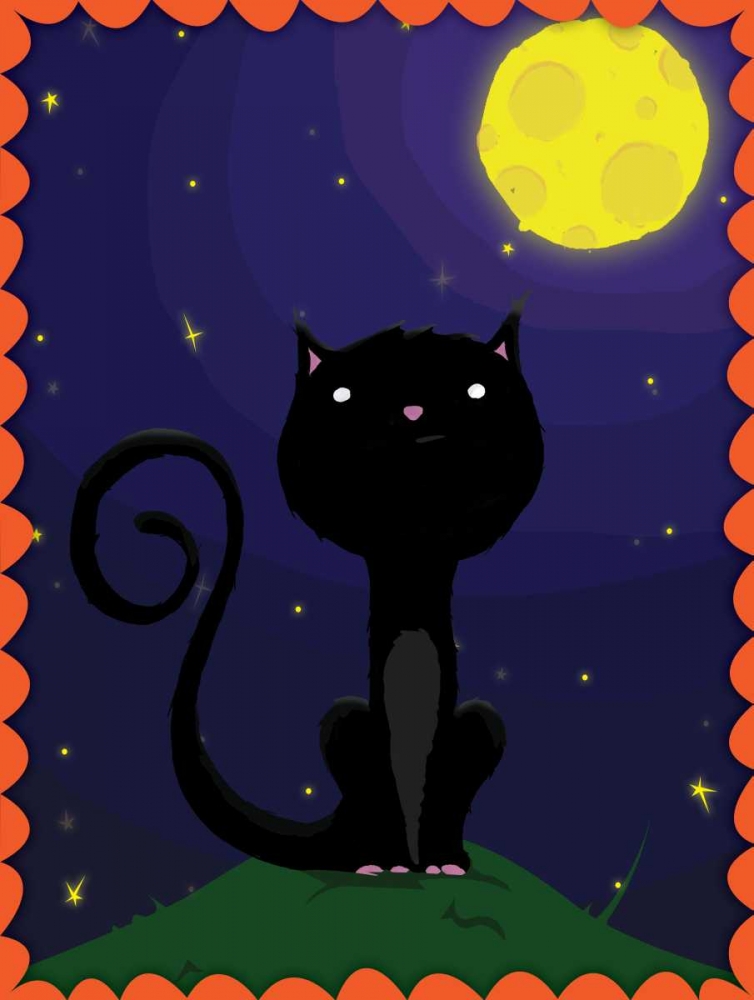 Halloween Cat art print by Jace Grey for $57.95 CAD