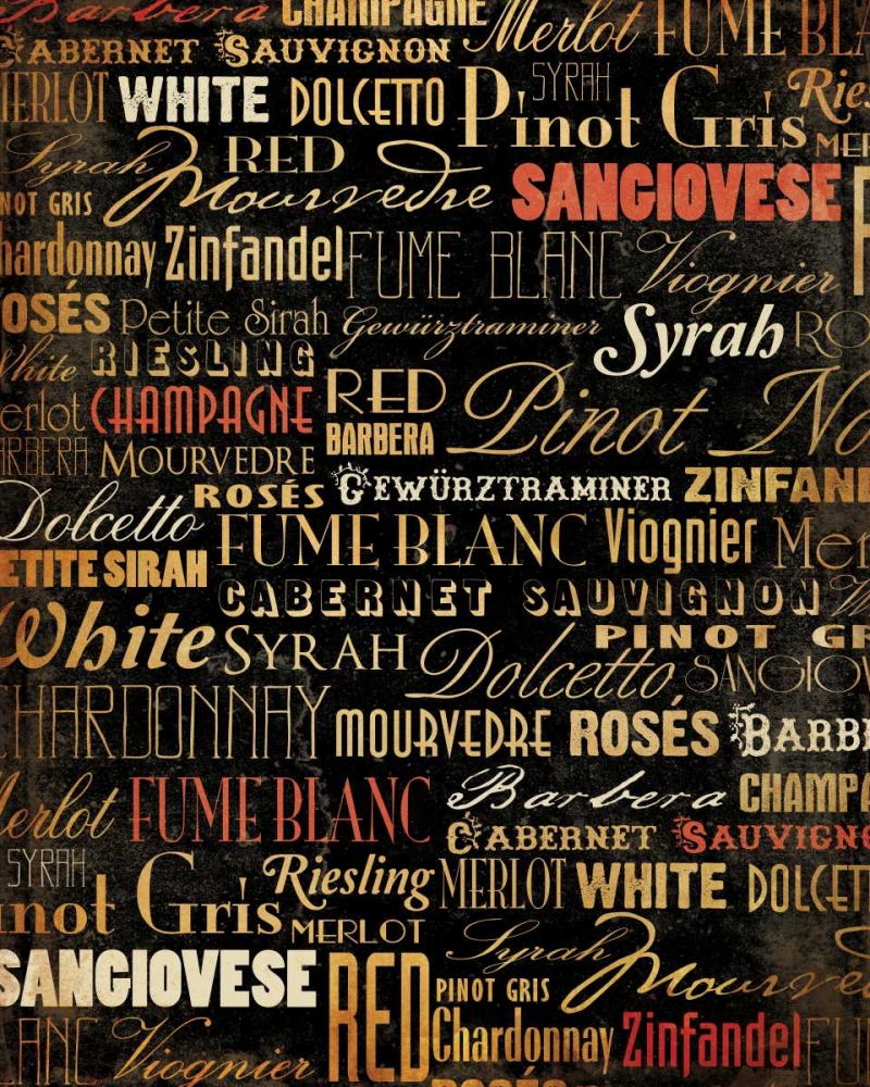 Wine Type art print by Jace Grey for $57.95 CAD