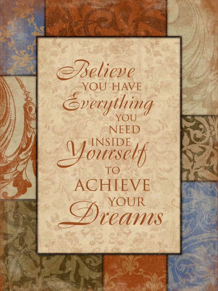 Achieve Your Dreams art print by Jace Grey for $57.95 CAD