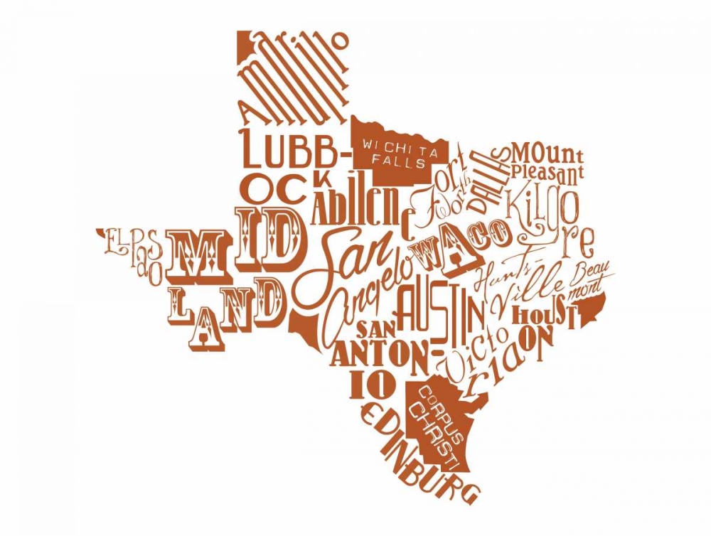 Texas art print by Jace Grey for $57.95 CAD