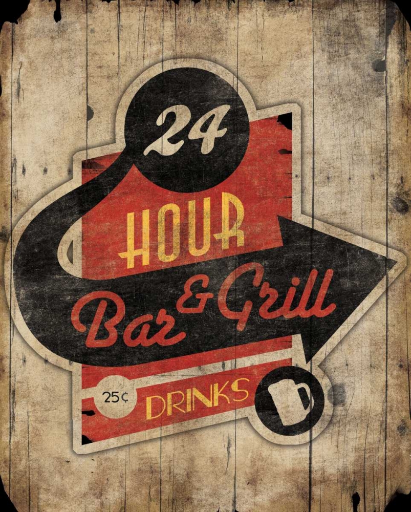 Bar Grill art print by Jace Grey for $57.95 CAD