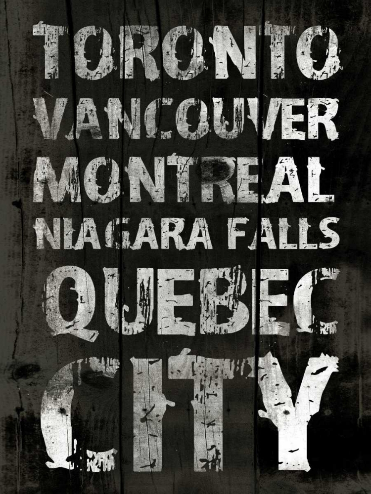 Canada Grunge Type art print by Jace Grey for $57.95 CAD