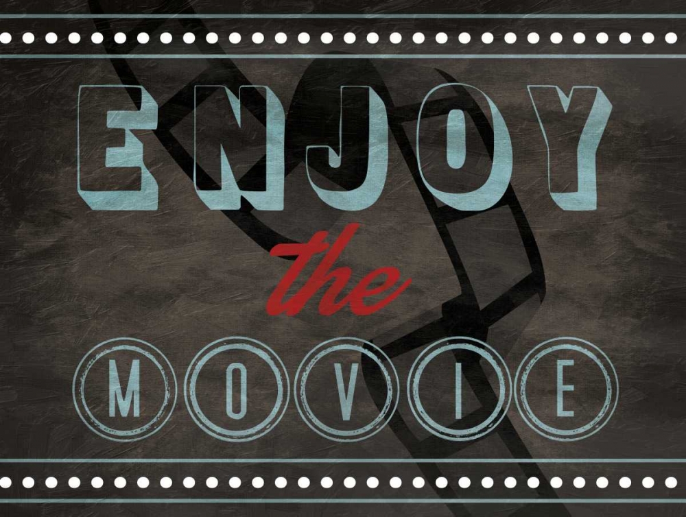 Enjoy The Movies art print by Jace Grey for $57.95 CAD