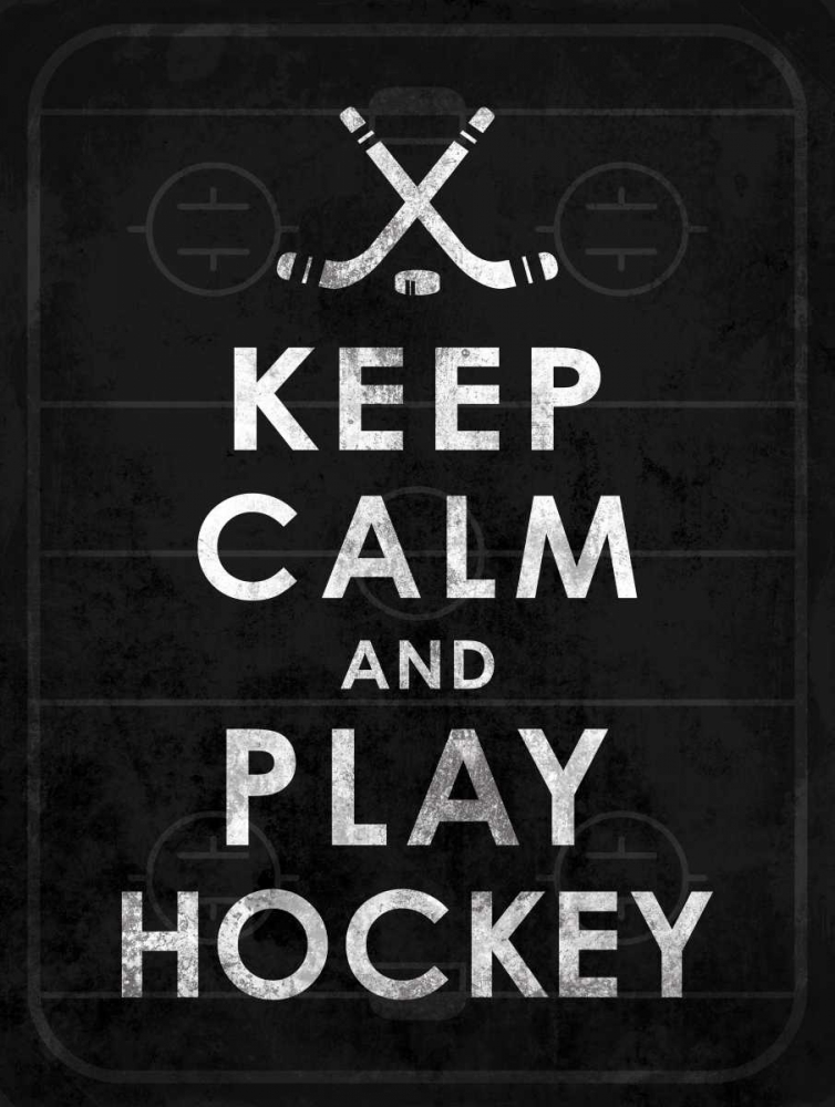 Keep calm Hockey 2 art print by Jace Grey for $57.95 CAD