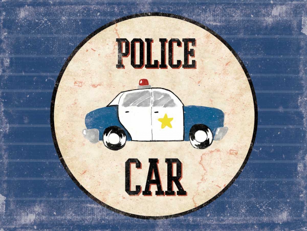 Police Car Blues art print by Jace Grey for $57.95 CAD