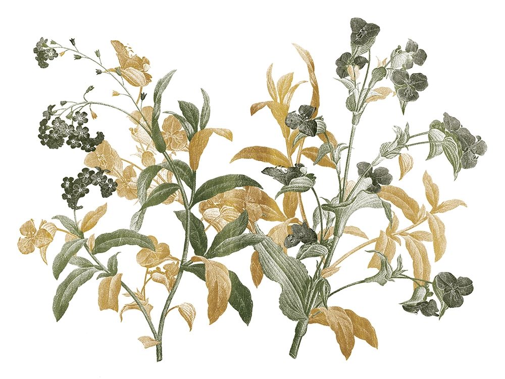 Floral Bushel Green Golds art print by Jace Grey for $57.95 CAD