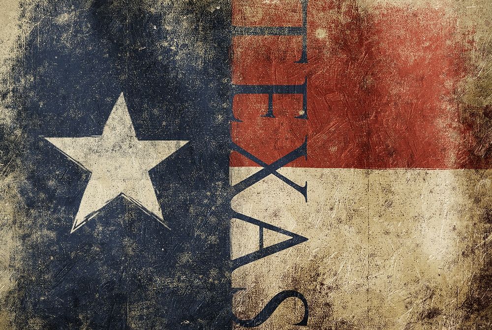 Texas Flag Text art print by Jace Grey for $57.95 CAD