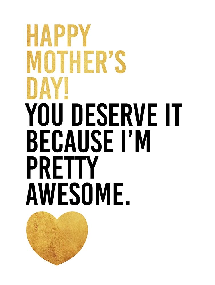 Mothers Awesome Gold art print by Jace Grey for $57.95 CAD