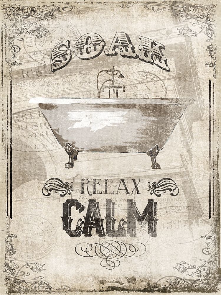 Soak Relax Calm art print by Jace Grey for $57.95 CAD