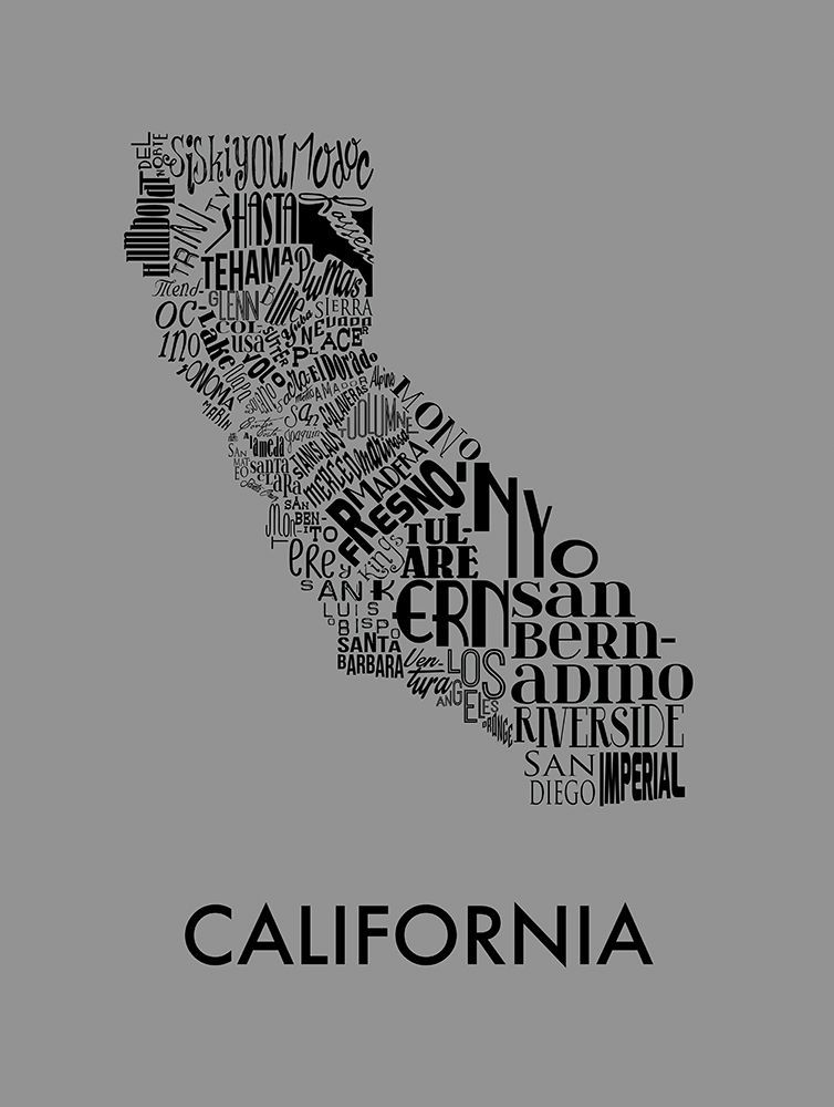 California Cities art print by Jace Grey for $57.95 CAD