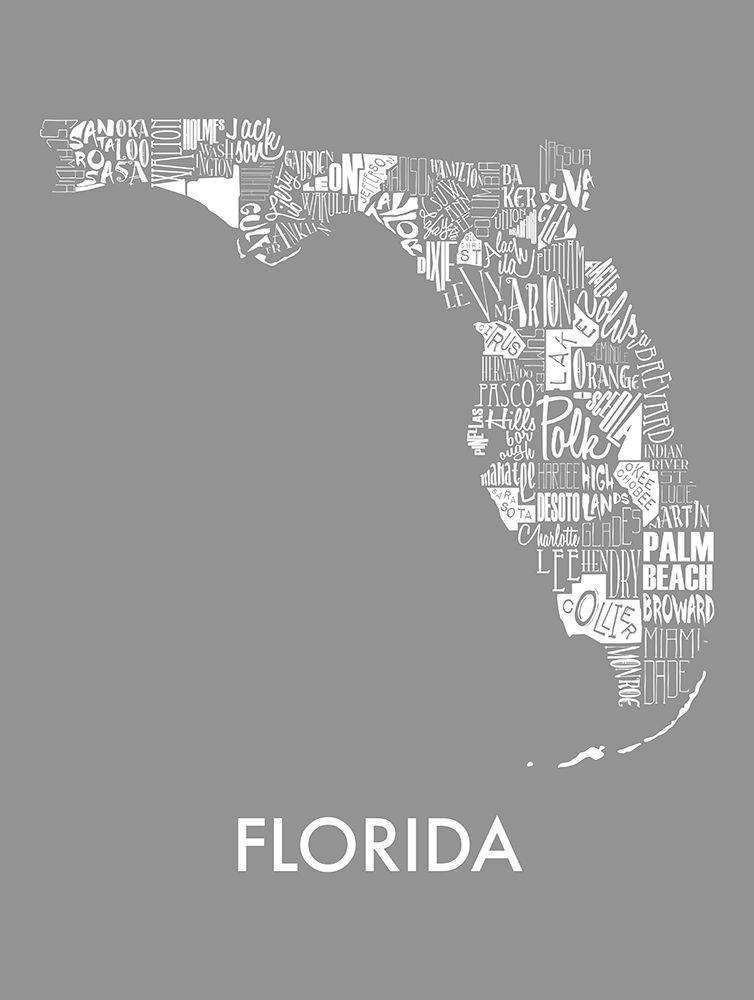 Florida Cities V2 art print by Jace Grey for $57.95 CAD