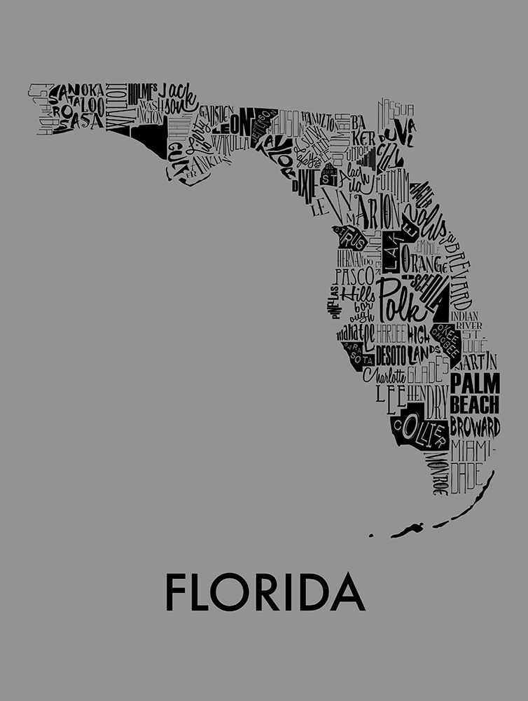 Florida Cities art print by Jace Grey for $57.95 CAD