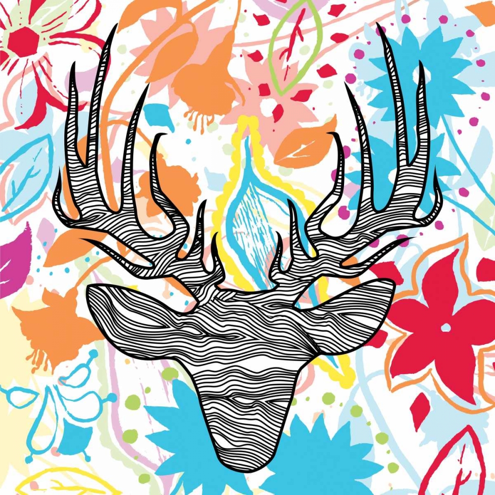 Flora  DEER 2 art print by Jace Grey for $57.95 CAD