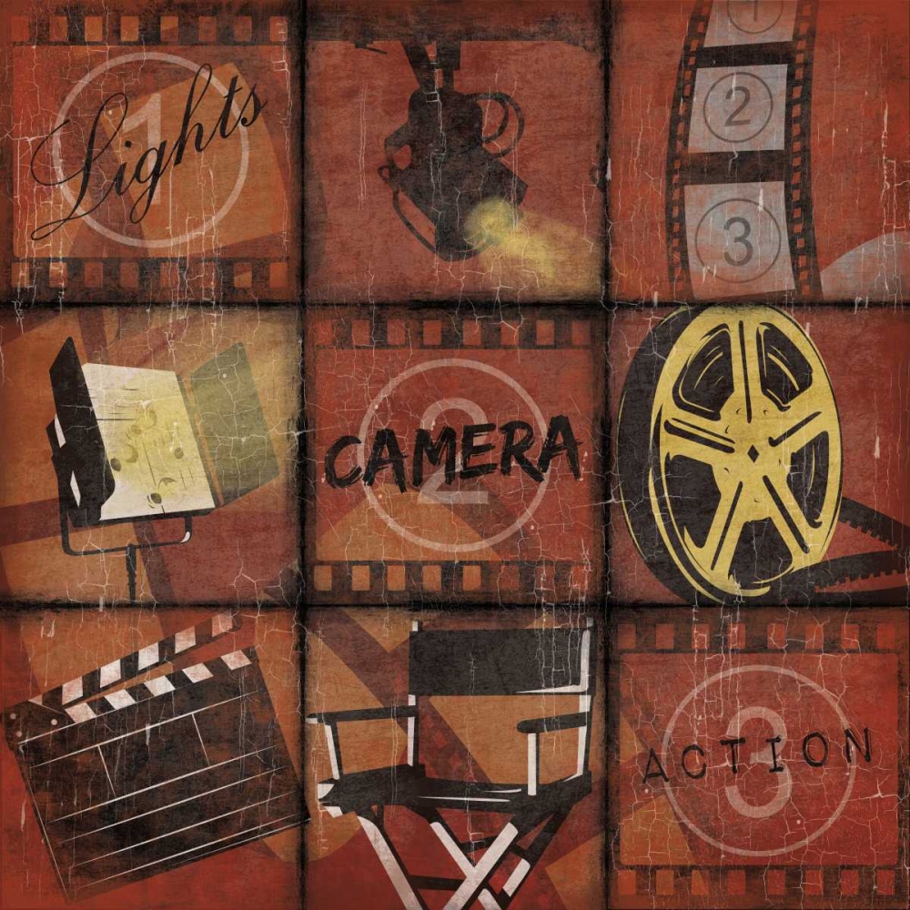 Cinema 9patch red art print by Jace Grey for $57.95 CAD