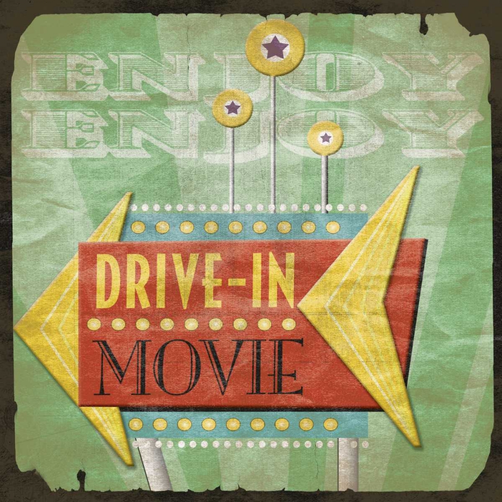 Drive in art print by Jace Grey for $57.95 CAD