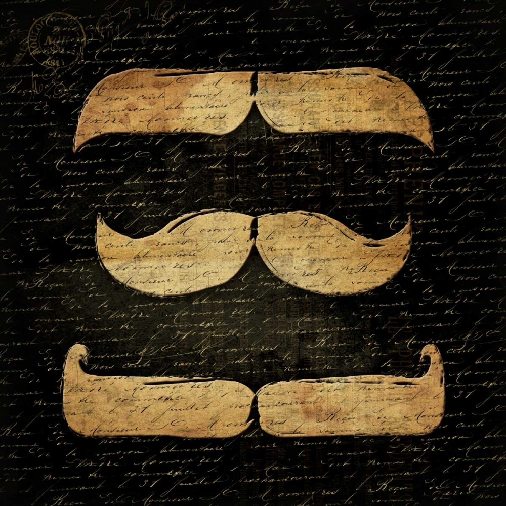 Stache Black art print by Jace Grey for $57.95 CAD