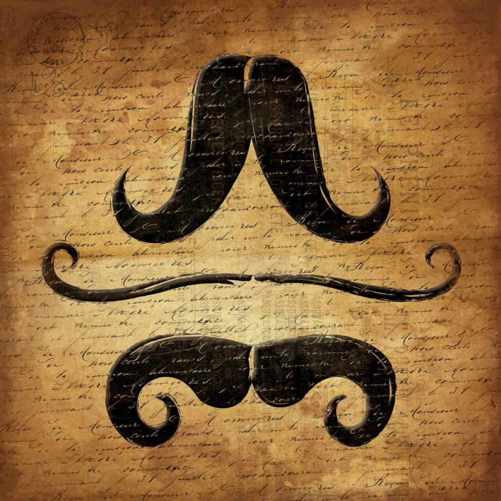 Stache Gold 2 art print by Jace Grey for $57.95 CAD